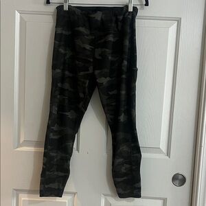 Athleta Black and Gray Camo Leggings
